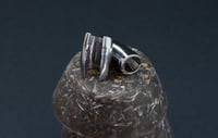 Image 3 of Lobe Cuffs - Stretched Ears - Silver - Stainless Steel - Hinged Cuffs