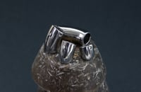 Image 2 of Lobe Cuffs - Stretched Ears - Silver - Stainless Steel - Hinged Cuffs