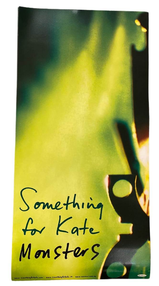 *rare* Something for Kate Monsters lightbox promo poster Something For Kate / Paul Dempsey