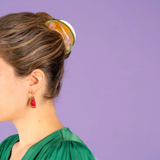 Image of Pinza para el  pelo  Melón