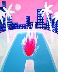 Image 1 of A fire splash