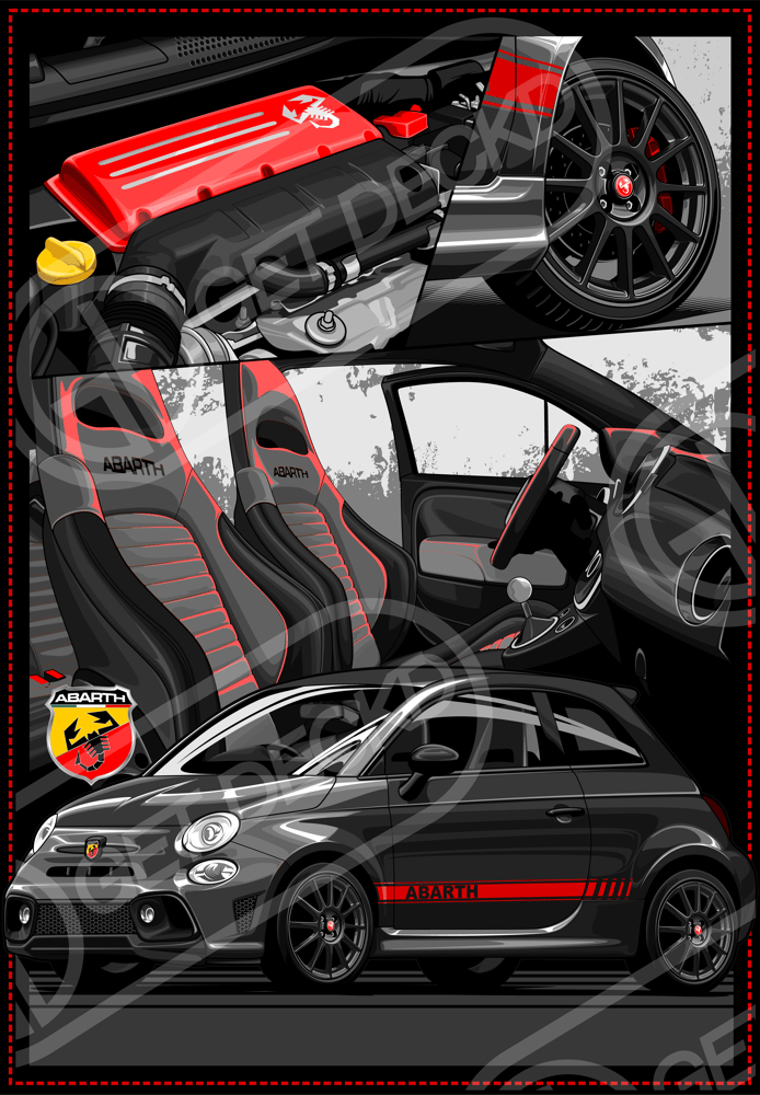 Image of ABARTH 595 & 695 S4 T-SHIRT - show price 