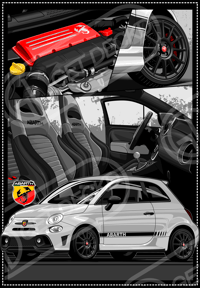 Image 7 of ABARTH 595 & 695 S4 T-SHIRT - show price 