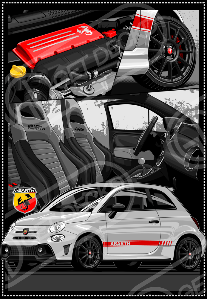 Image of ABARTH 595 & 695 S4 T-SHIRT - show price 