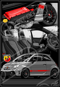 Image 10 of ABARTH 595 & 695 S4 T-SHIRT - show price 