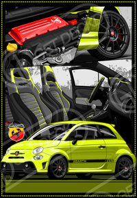 Image 11 of ABARTH 595 & 695 S4 T-SHIRT - show price 