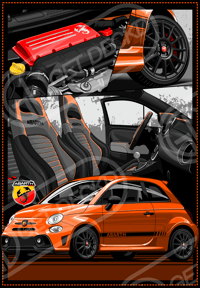 Image 12 of ABARTH 595 & 695 S4 T-SHIRT - show price 