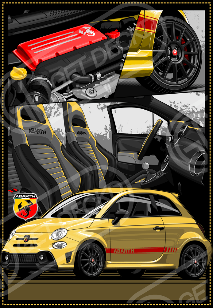 Image of ABARTH 595 & 695 S4 T-SHIRT - show price 