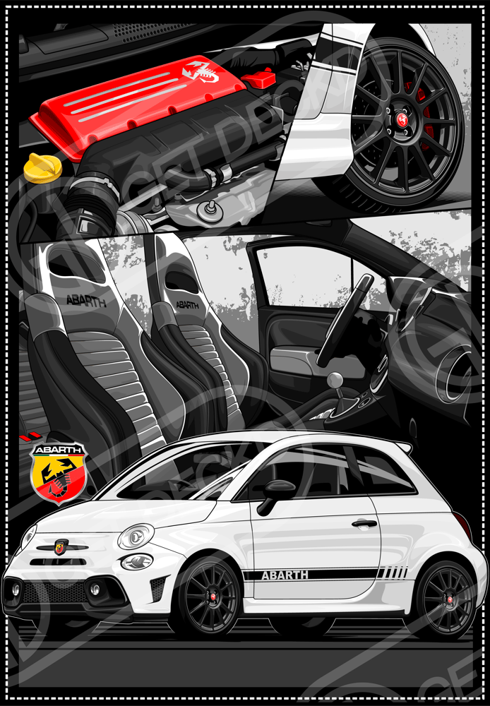 Image of ABARTH 595 & 695 S4 T-SHIRT - show price 