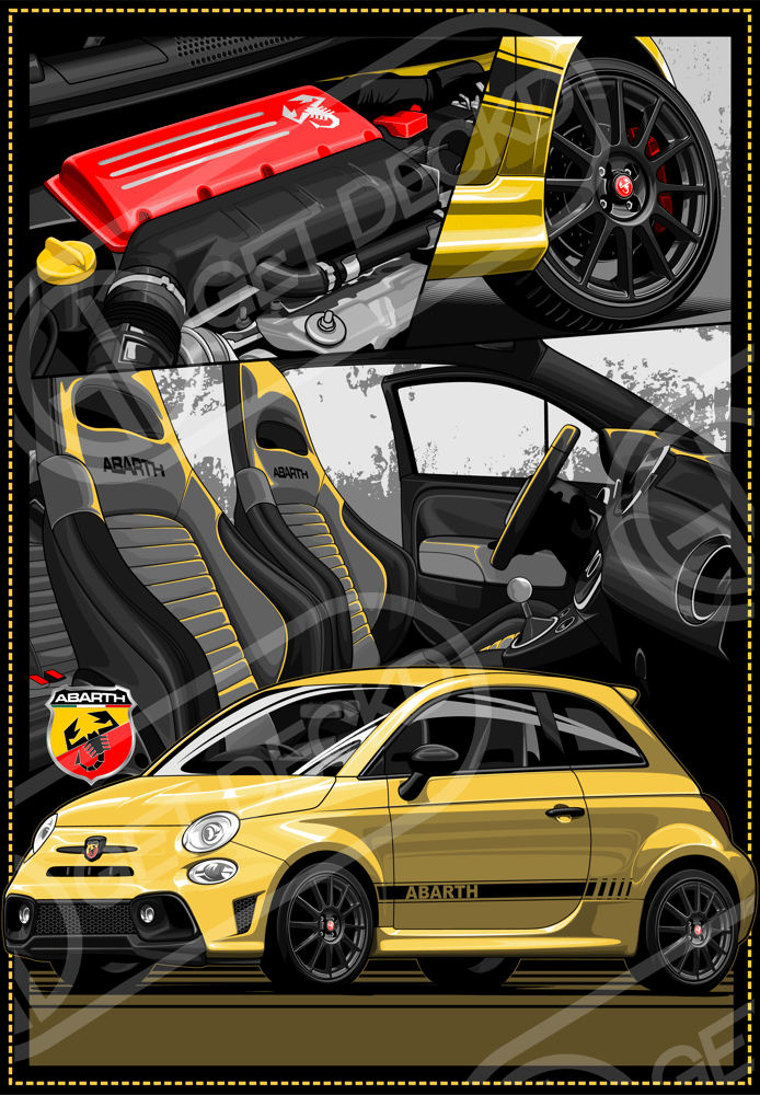 Image of ABARTH 595 & 695 S4 T-SHIRT - show price 