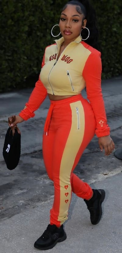 Image of Orange jogger Set