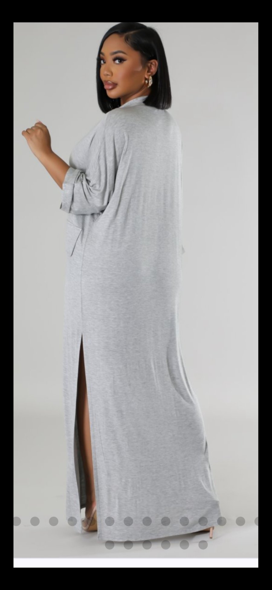 Image of Keep It Real Maxi Dress Grey