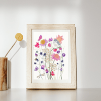 Image 4 of Cotton Candy Dahlias- original artwork 