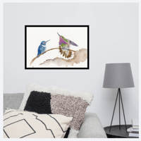 Image 2 of Fatal Flaw Hummingbirds-Poster Print
