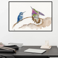 Image 6 of Fatal Flaw Hummingbirds-Poster Print
