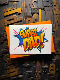Image 1 of Super Dad! | Father's Day Letterpress Card