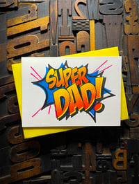 Image 4 of Super Dad! | Father's Day Letterpress Card