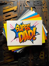 Image 2 of Super Dad! | Father's Day Letterpress Card
