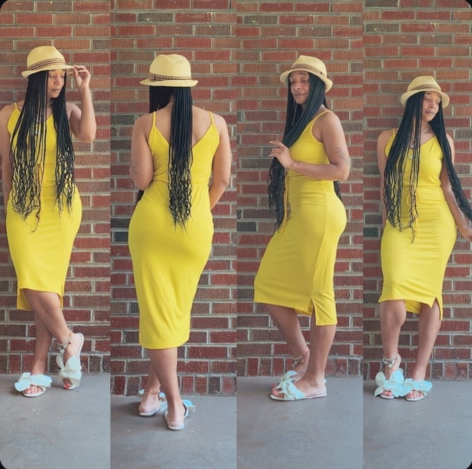 Image of Summer Midi Dress (Yellow)