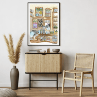 Image 1 of Salt Spring Island Cafe-Poster Print