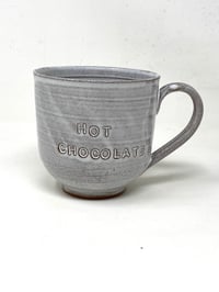 Image 2 of Debossed ‘HOT CHOCOLATE ’ Mug