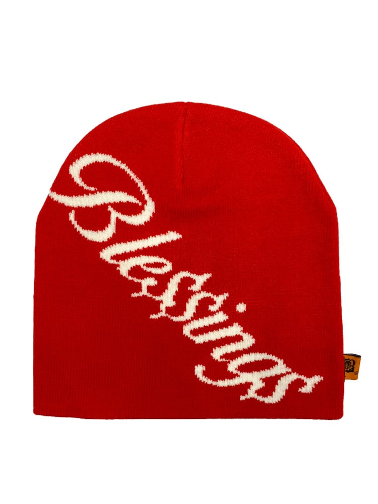 Image of BLE$$ING$®️ RED SKULL CAP 