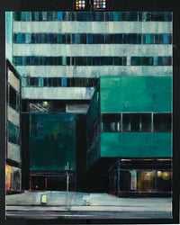 Image 8 of Painting / maleri / "København – Malerdrømme og tankestreger – Stoppestedet" / 80x100 cm