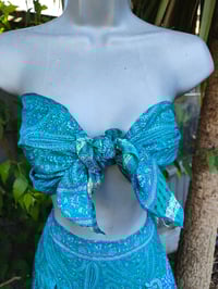 Image 5 of Milan Hareem/ Bloomer/ Balloon trousers with matching head scarf turquoise and jade