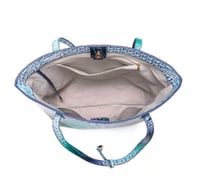 Image 3 of Blue crocodile tote