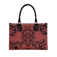Image 1 of Women's PU Leather Pua'a Print Handbag
