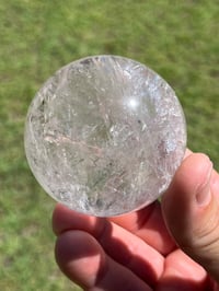 Image 14 of Clear Quartz Sphere With Rainbows #2923