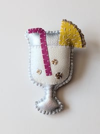 Image 3 of Pina Colada Cocktail Brooch
