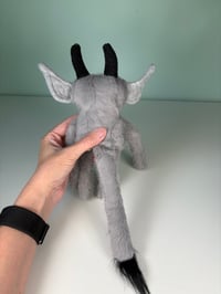 Image 4 of Small Weighted Devil Monster - Gray