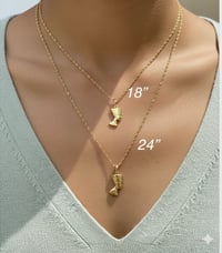 Image 1 of 14k EP Nefertiti necklaces for women, Pendant with chain, gift for her
