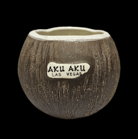 Image 1 of Vintage Aku Aku Las Vegas Coconut Mug FREE SHIPPING 