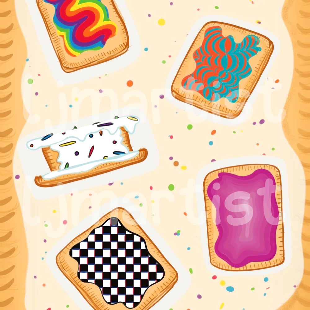 Image of Op Tarts Sticker Sheet