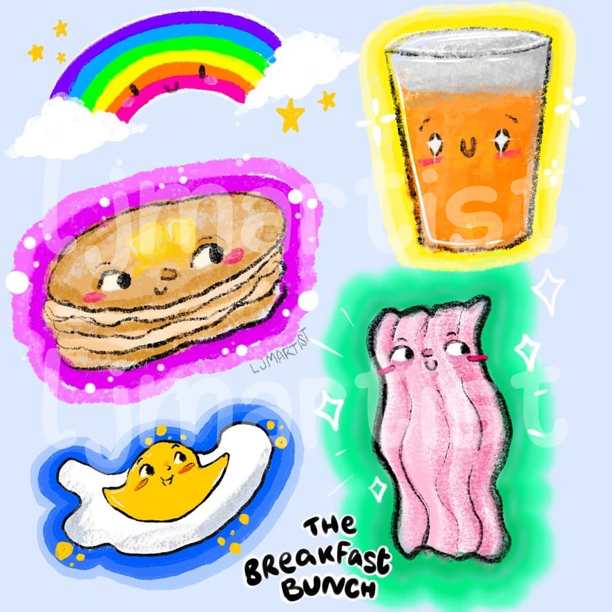 Image of Breakfast Bunch Sticker Sheet