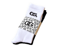 Image 2 of "M.i.9.9.i DOG PAWS"  2 PAIRS OF SOCKS *** WHITE/BLACK
