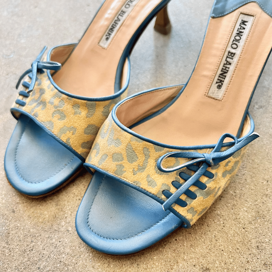 MANOLO BLAHNIK ヒョウ柄 ハイヒール　37 2/1 MANOLO BLAHNIK ヒョウ柄 ハイヒール 37 2/1 Manolo Blahnik