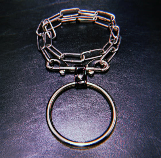 Image of CHAINED BLK CHOKER