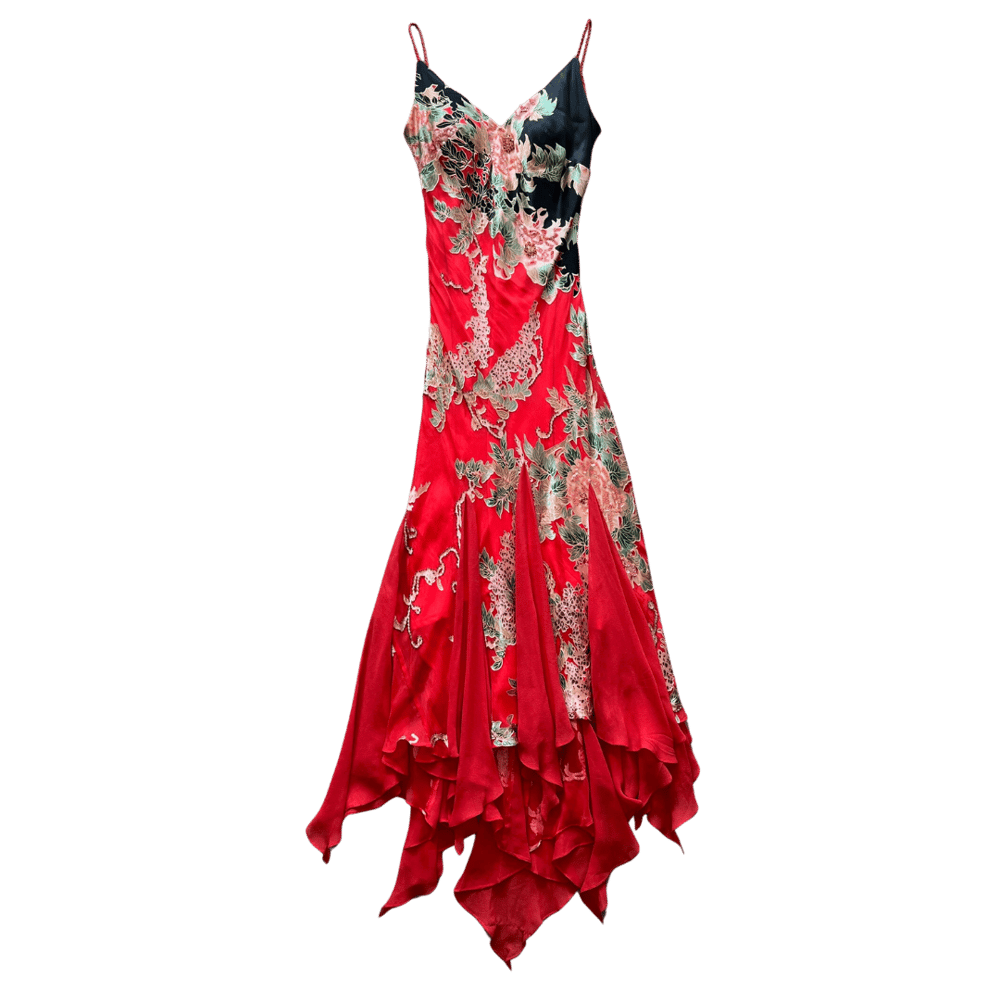 Image of SUE WONG SILK DRESS