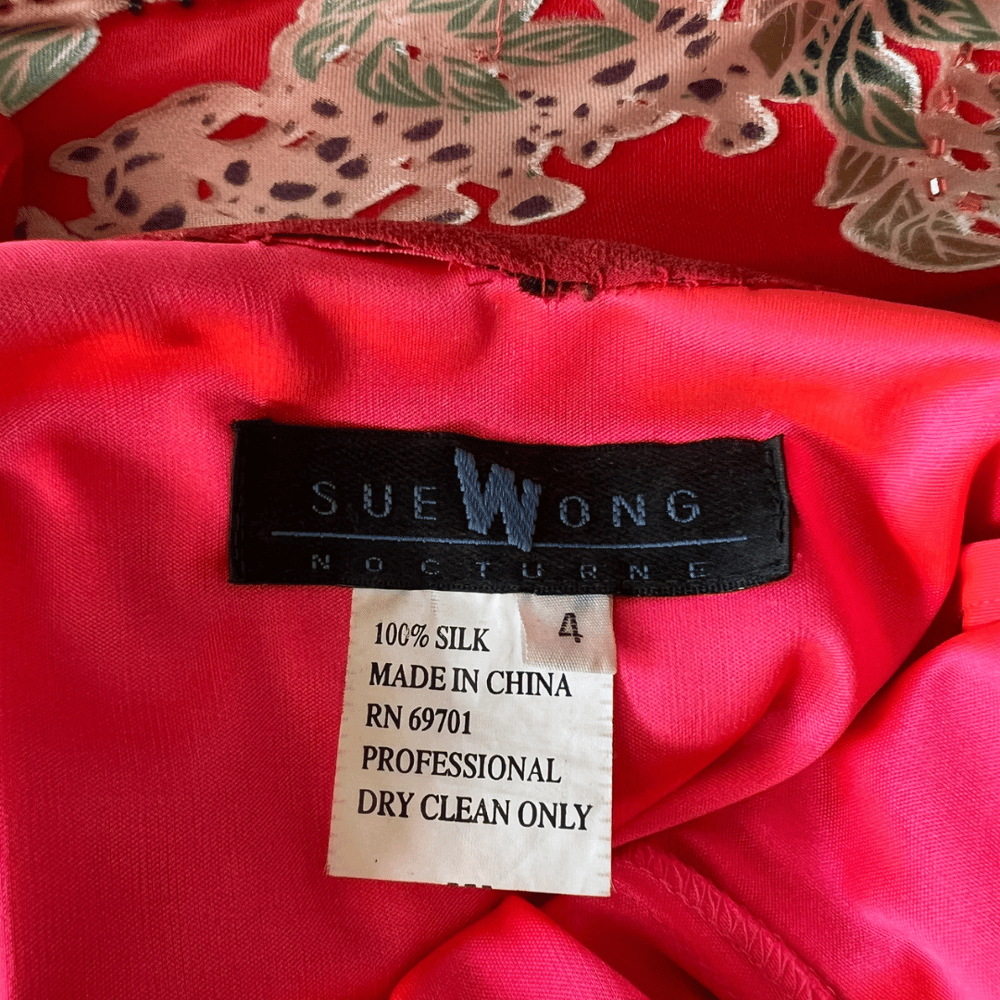 Image of SUE WONG SILK DRESS