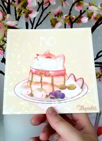 Image 2 of Shiba Pancakes Holo Mini Print