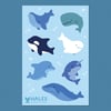 Whales Sticker Sheet