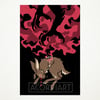 Hunted Hare Postcard Print