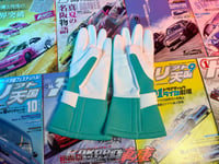 Image 2 of URAS Racing Gloves - Green, Size Large