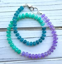 Image 1 of Blue and Purple Jade Necklace