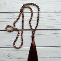 Image 1 of Agate Mala Beads With Tassel