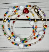 Image 1 of Rainbow Beaded Necklace