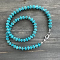 Image 1 of Turquoise Howlite and Moonstone Necklace